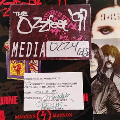 OZZFEST 97/2001 TOUR PROGRAMS SIGNED OZZY/PANTERA/TYPE O NEGATIVE/MARILYN MANSON image 19