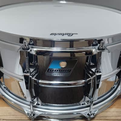 Ludwig LM402 Blue/Olive Badge 6.5x14" Supraphonic 10-Lug Aluminum Snare Drum | NEW Authorized Dealer image 2