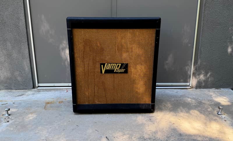 VINTAGE 1971 VAMP 4 X 12 - HIWATT FANE LOADED - BASKETWEAVE GRILL - RARE! - GOOD CONDITION - MADE IN THE UK image 1