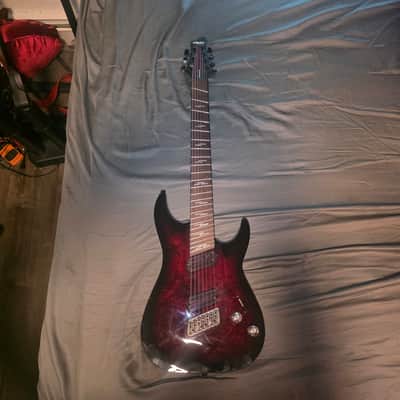 Schecter Omen Elite-7 Multiscale 2022 - Present - Black Cherry Burst image 1