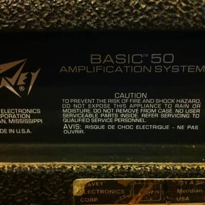 Vintage PEAVEY Basic 50 Bass Amplifier Amp 12" 50W NICE image 9