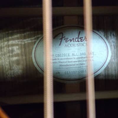 Fender CD220CE All Dao Acoustic Electric Guitar image 3