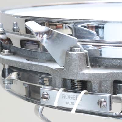 RARE Rogers Satellite Piccolo Snare Drum, Grey Cast Shell, Original Wires, 1970s -ALMOST LIKE NEW  / INSPECTED & TESTED image 15
