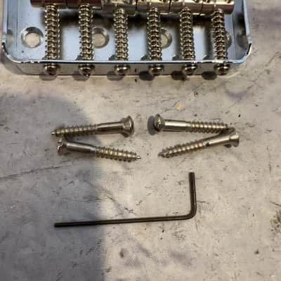 Fender 0990810000 Telecaster Bridge Assemble with Six Steel Saddles Bridge image 4