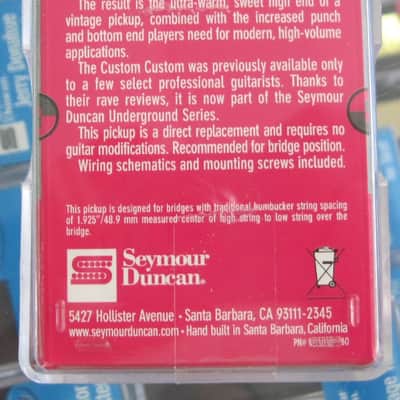 Seymour Duncan Custom Custom Humbucker Pickup Nickel SH-11 image 2