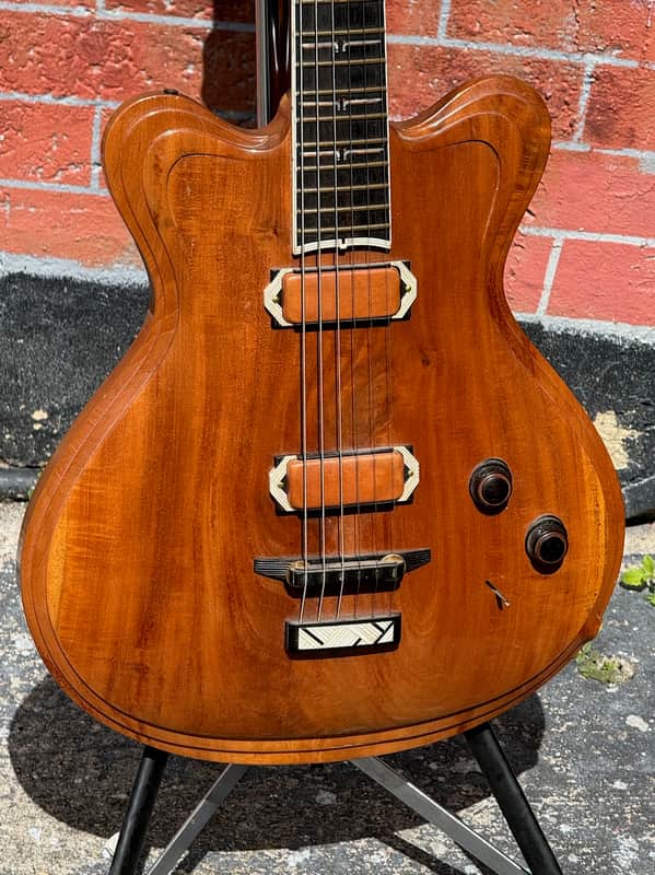 Jesselli Compact Art Nouveau Tiered Hollow-body 1995 - fabulous & ultra rare 1-off is one of Keith Richards Faves ! image 1