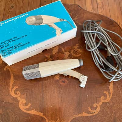 Sennheiser MD 421-2 Cardioid Dynamic Microphone 1960s - 1970s - White image 1