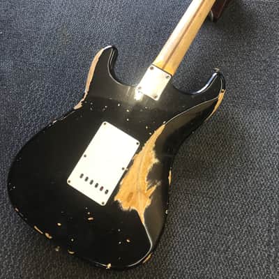 Fender 57 Stratocaster Relic 2011 - Black image 2