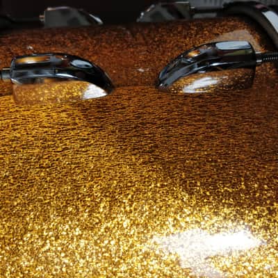 Vintage Eddie Ryan Custom fusion / bop shellpack – 10, 12, 13, 16, 20 in gold sparkle image 12