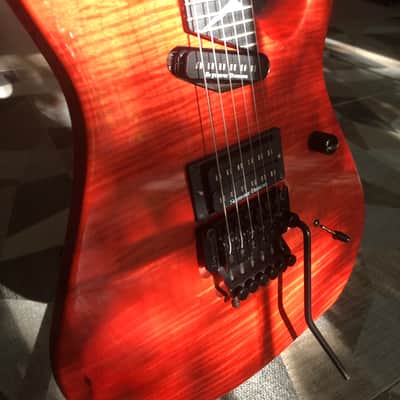 Hamer Californian Elite Flamed Maple 1992 - Salmon Blush Transparent image 6
