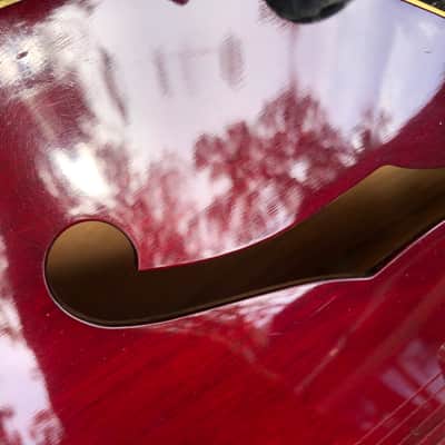 Matsumoku Laguna Set Neck design 1970's-80's - dark red image 20