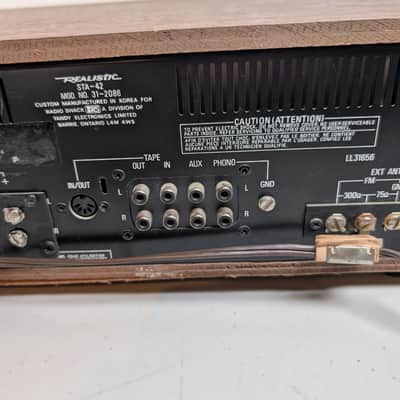 Realistic STA-42 Radio Shack AM/FM Stereo Receiver 1970s model 31-2086 Tested image 11