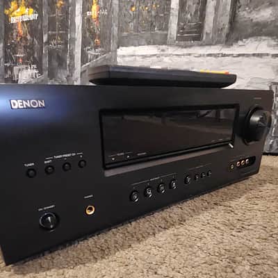 Denon Denon AVR-1312 Home theater receiver with 3D-ready HDMI switching 90s  - Black metal cabinet image 4