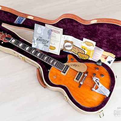 2020 Gretsch USA Custom Shop Stephen Stern Masterbuilt G6121CS Chet Atkins Western Orange Relic w/ Cowboy Case, CoA, Tags image 17
