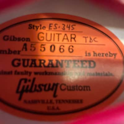 Gibson Custom Shop Murphy Lab Back To The Future '55 ES-345 "Reissue" Light Aged 2025 - Cherry Red image 17
