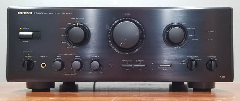 Onkyo Integra Integrated Stereo Amplifier R1 A-809 image 1