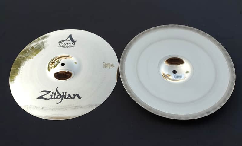 Unplayed Zildjian 14" A Custom Mastersound Hi-Hats (Pair) 970g/1252g image 1