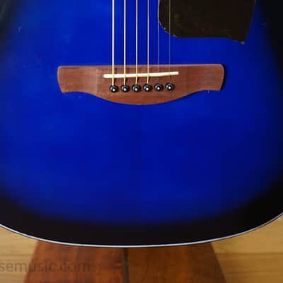 Ibanez PF50CE Open-Pore Trans Blue Sunburst image 6