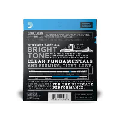 D'Addario XL 50-105 Medium Medium Scale Nickel Bass Guitar Strings - EXL160M image 4