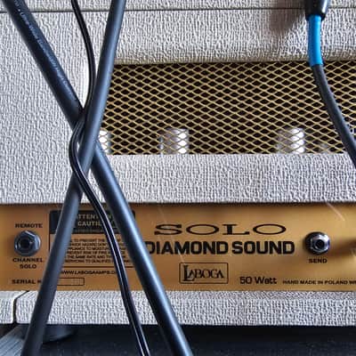 Laboga Diamond Sound DS 50 Watt - White All Tube Amplifier Head Handmade in Poland image 3