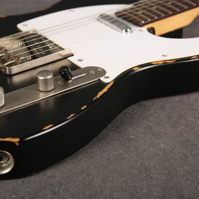 Vintage V62 ICON Electric Guitar - Distressed Black - 2nd Hand image 13