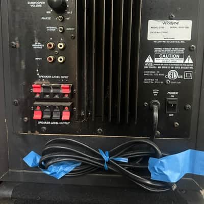Carvin / Velodyne sound system CT-80, 230, 232 early 2000's - black, padded enclosures image 13