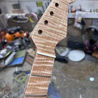 5A Flamed maple S neck - One Piece image 1