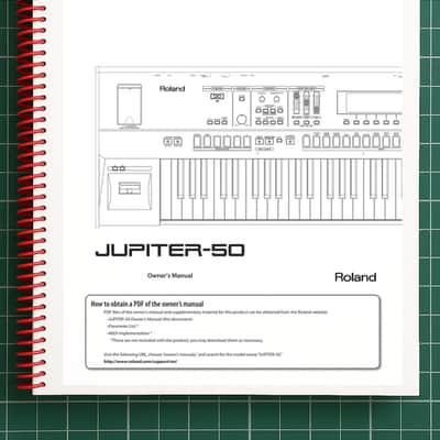 Roland Jupiter-50 — 6 in 1 Owners Manual User Reference — 265 Pages — USA Made