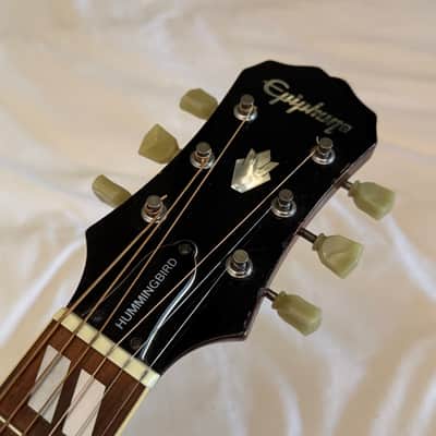 Vintage 1996 Epiphone Hummingbird - Cherry Sunburst - Made in Korea (MIK) - Free Pro Setup image 17