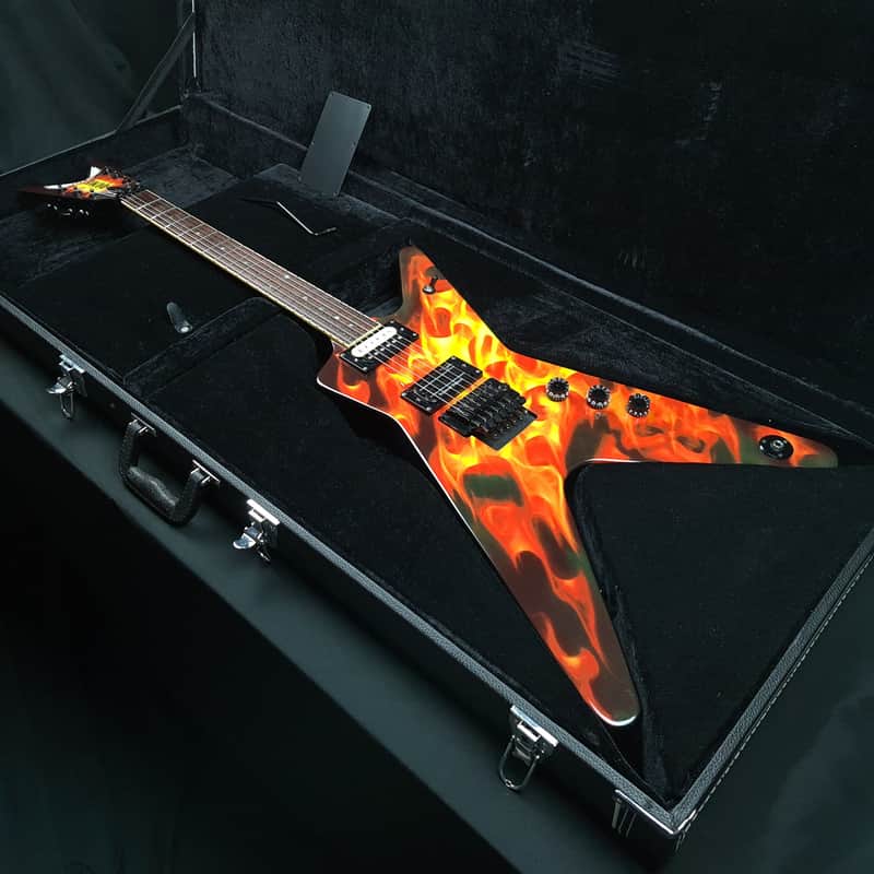 Dean Dime O Flame ML Dimebag Darrell Signature 2007 Made In Korea