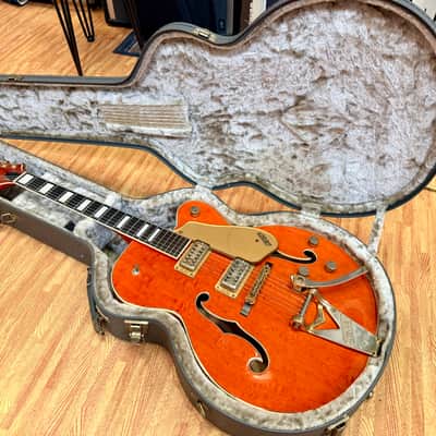 ✨1990✨ Gretsch 6120 Nashville Western Orange MIJ Terada~ Bigsby~ Japan + Case! image 2