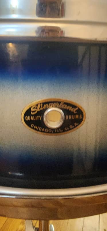 1959 Slingerland Student Radio King 5.5x14 – Blue/Silver Duco – DUAL Date Stamps – Near Mint Hardware image 1