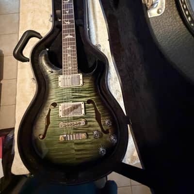 2021 Paul Reed Smith McCarty 594 Hollow Body II - Trampas Green Flame image 2