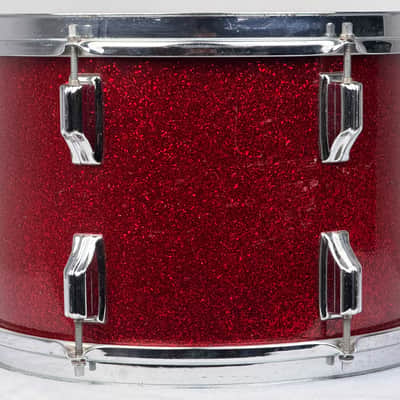 Rogers 22/13/16/5x14" VIDEO 60's Dayton-Era Holiday "Cozy Cole" Drum Set - Red Sparkle imagen 15