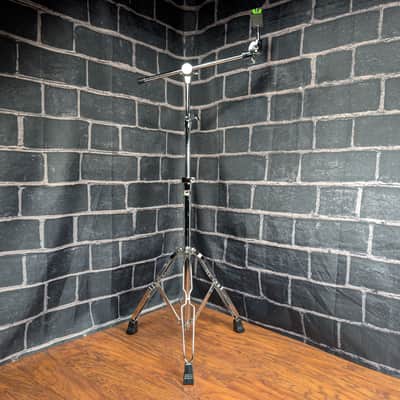 Pearl Double‑Braced Boom Cymbal Stand • 80s/90s • Chrome • Heavy‑Duty • Reliable Vintage Hardware image 2