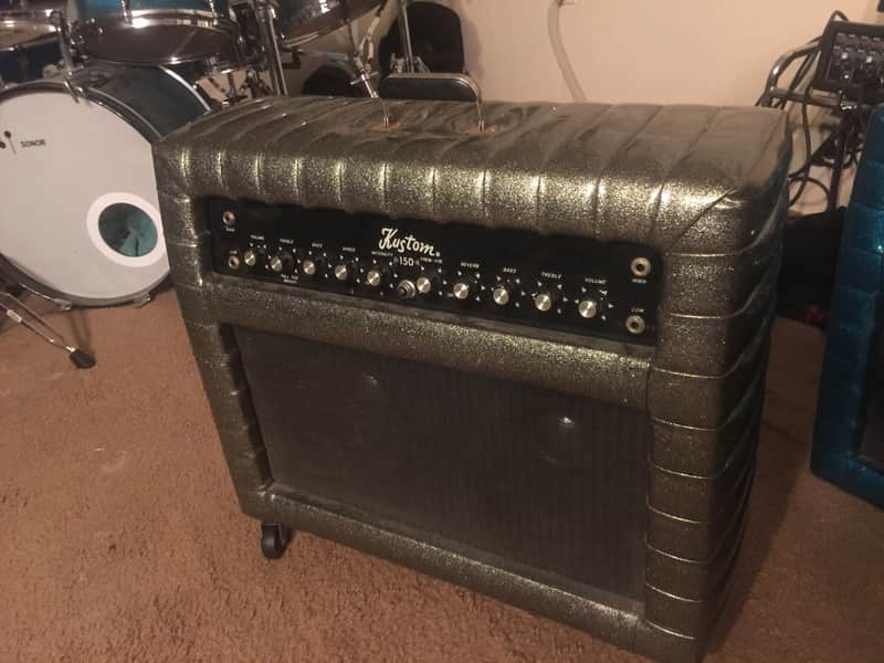 Kustom Combo K-150 1960's 70's Charcoal Sparkle image 1