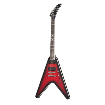 Epiphone Dave Mustaine Signature Flying V Prophecy Guitar w/ Fishman Fluence Pickups - Aged Dark Red Burst image 2