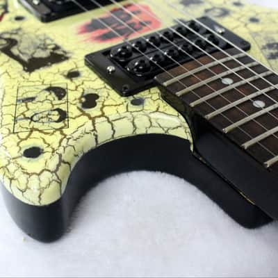 Custom Crackle Painted and Upgraded Epiphone LP Special ll Guitar with Matching Headstock image 15