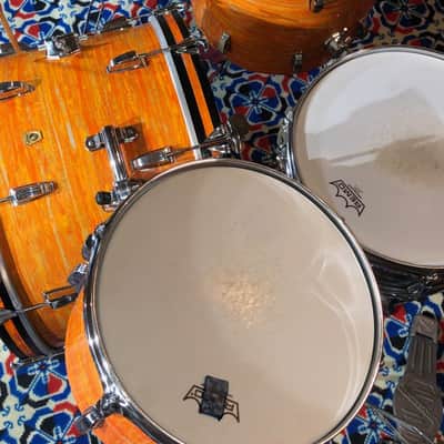 Ludwig The Doors, John Densmore, Robbie Krieger Played Ludwig 22,13,16,5×14 Supraphonic. Documented!! 1968 - Mod Orange image 15