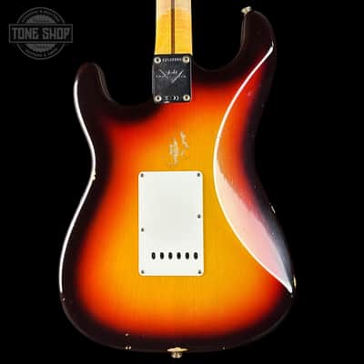 Used 2023 Fender Custom Shop 1958 Stratocaster Relic Sunburst w/case TSU24721 image 6
