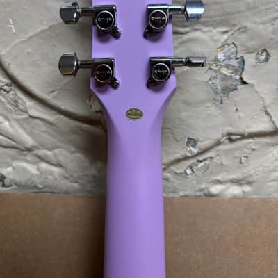 Enya Nova Go Carbon Fiber Acoustic-Electric Guitar – Lavender Purple w/ Gig Bag – B-Stock image 6