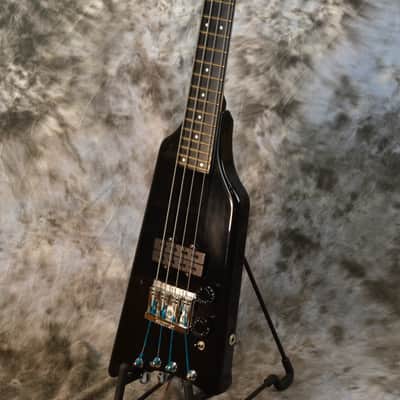 1983 Headless Aluminum Neck KRAMER Duke Deluxe Bass - Black image 8