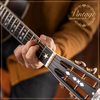 Washburn Victorian R-310 Parlour Acoustic Guitar - Padded Gig Bag Included image 5