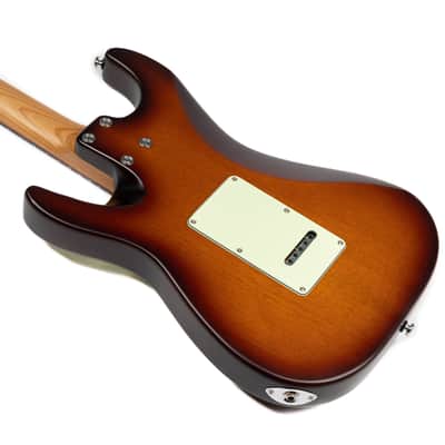 EART YMX-SG3,Roasted Book-match Mahogany Solid Body,22 Stainless Steel Frets,6-Point Synchronized Tremolo image 6