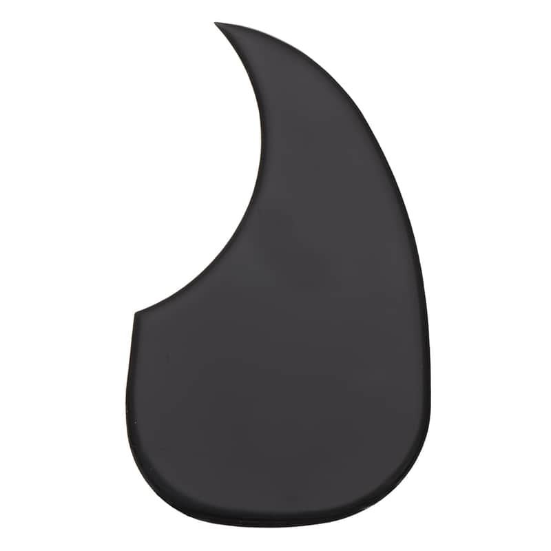 Brand New Acoustic Guitar Pickguard, Anti-Scratch Guard Plate Guitar Replacement Teardrop Shaped Self Adhesive, Black image 1