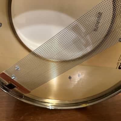 WTS Steve Pruitt Signature Series 7.5 x 13 Brass Snare Drum, fantastic shape image 8