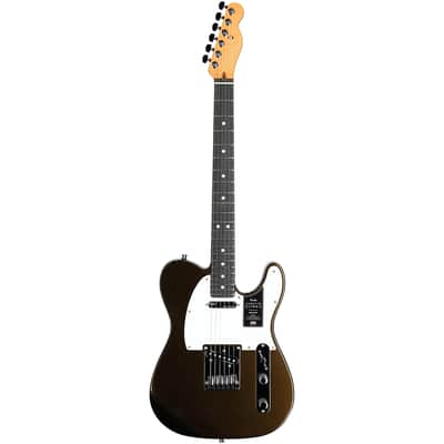 Fender American Ultra II Telecaster Electric Guitar, Ebony Fingerboard (with Case), Texas Tea image 2