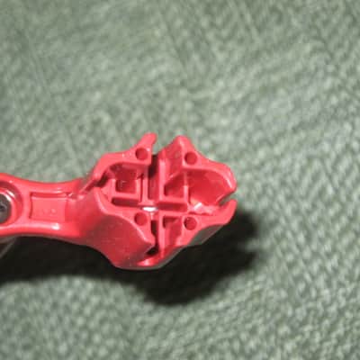 new old stock open package A+ D'Addario / Planet Waves 1st ver Pro-Winder RED String Winder & Cutter & Bridge PIn Puller, has different handle design than current DP0002 model,  from 2000s - for guitars, banjos, ukuleles, and mandolins image 9