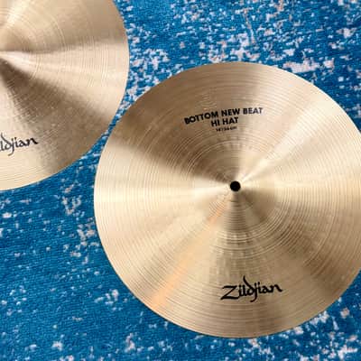ULTRA CLEAN 14” Zildjian A NEW BEAT Hihats 920g 1379g EARLY MODEL! image 6