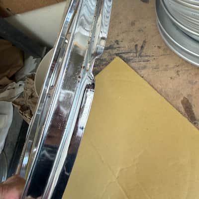 Pearl 18" 8 hole Super Flanged Drum Hoop 2000s - Chrome image 6